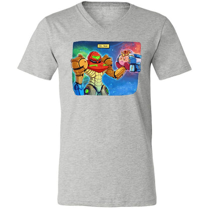 Unisex V-Neck T-Shirt - RAS6TL4V - Athletic Heather - 7