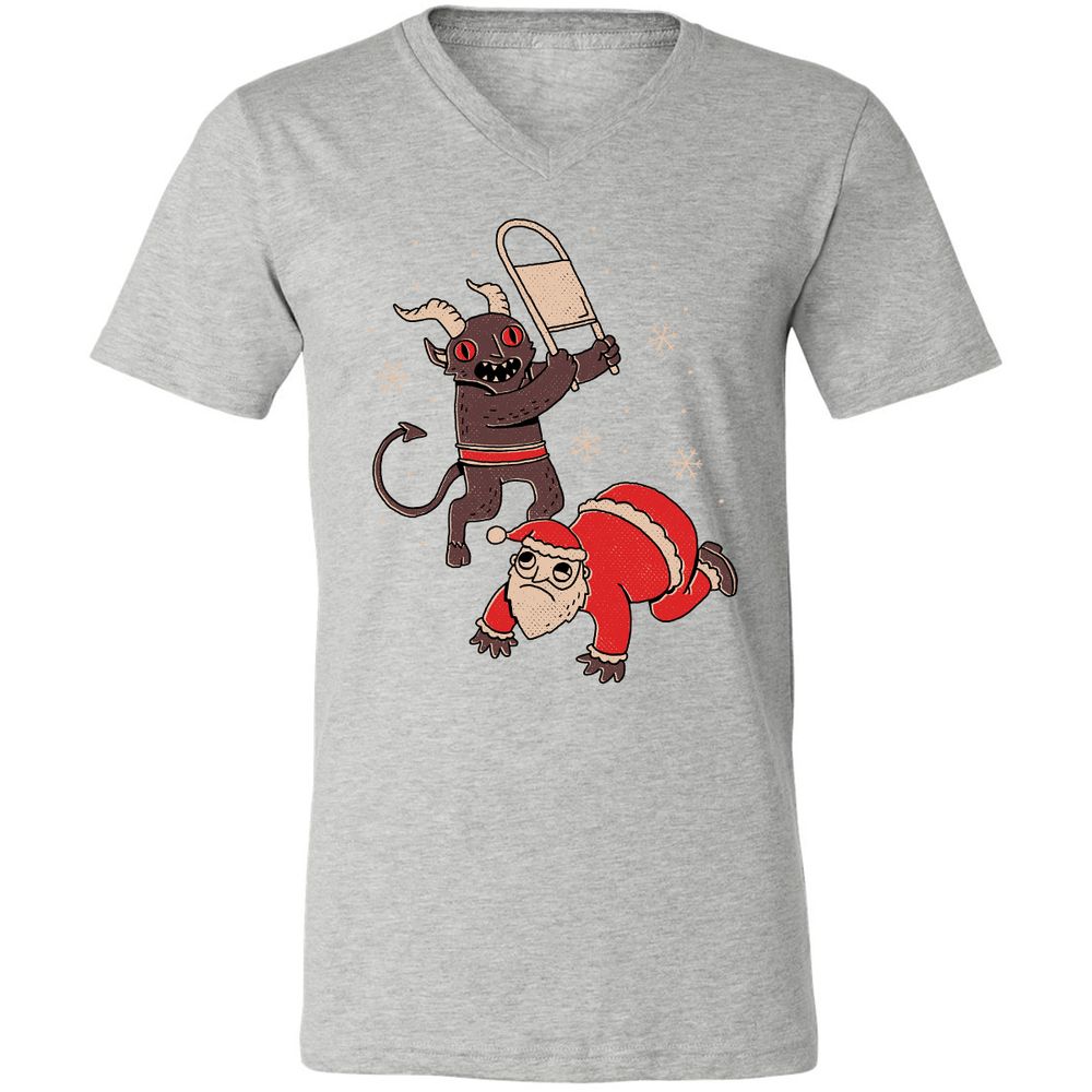 Unisex V-Neck T-Shirt - BXFVMWWF - Athletic Heather - 7