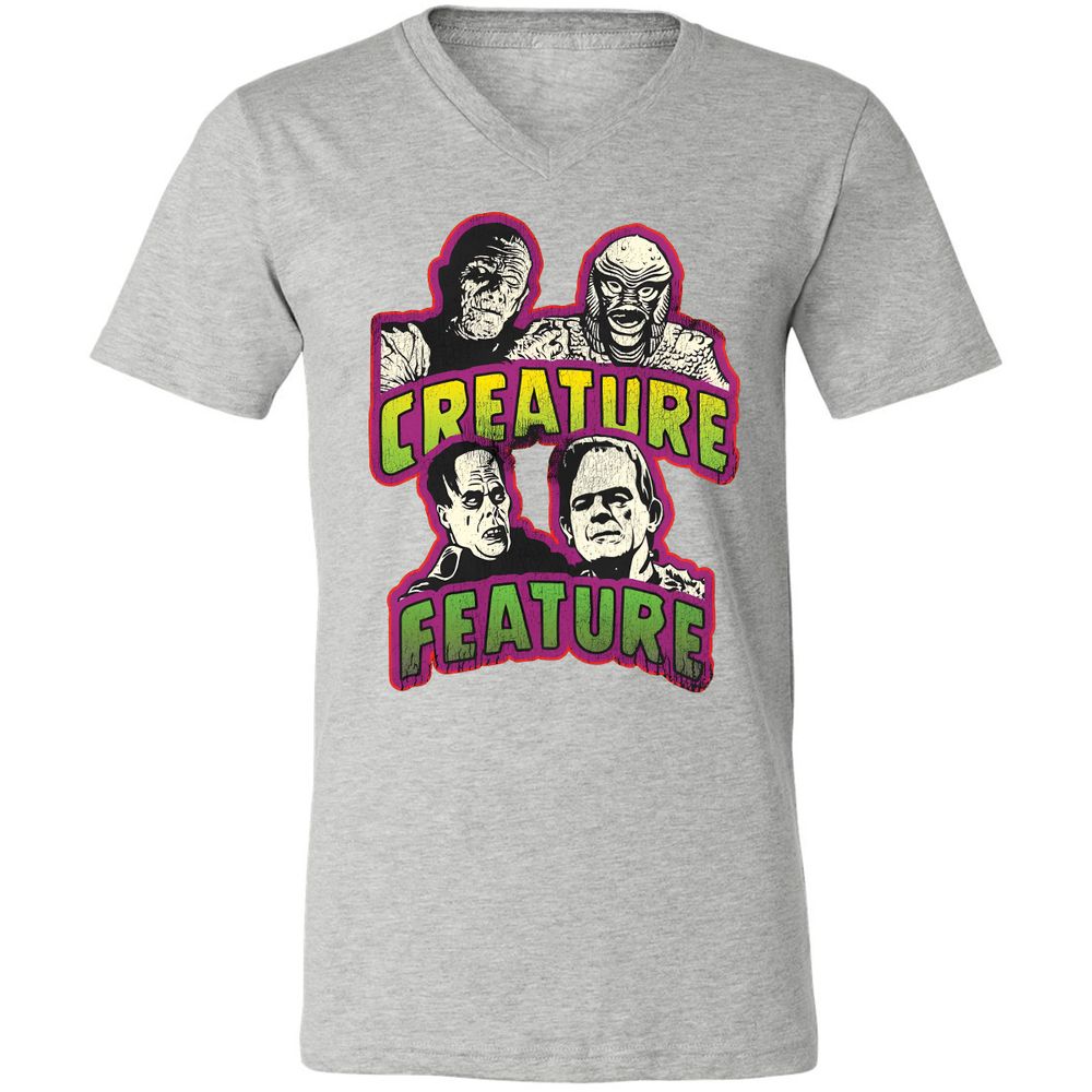 Unisex V-Neck T-Shirt - E3QD1JTW - Athletic Heather - 7