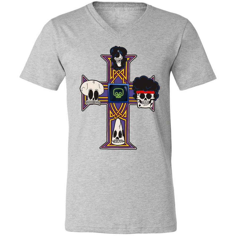 Unisex V-Neck T-Shirt - 33A1F38Y - Athletic Heather - 7