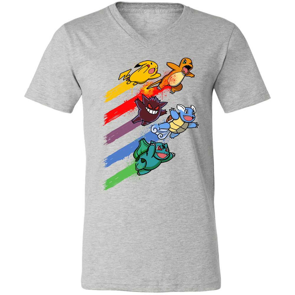 Unisex V-Neck T-Shirt - AX36VT72 - Athletic Heather - 7