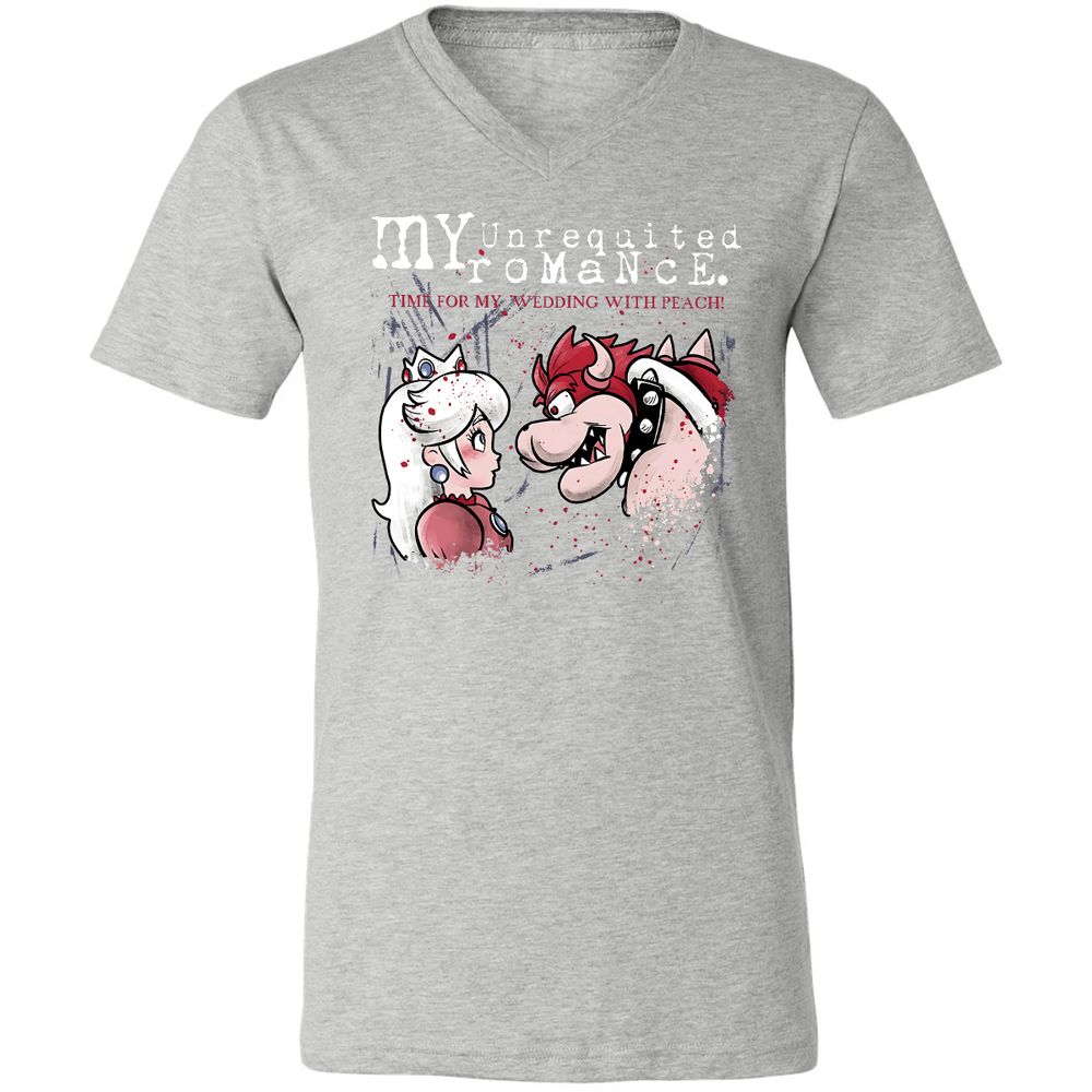 Unisex V-Neck T-Shirt - JVZPF9CR - Athletic Heather - 7