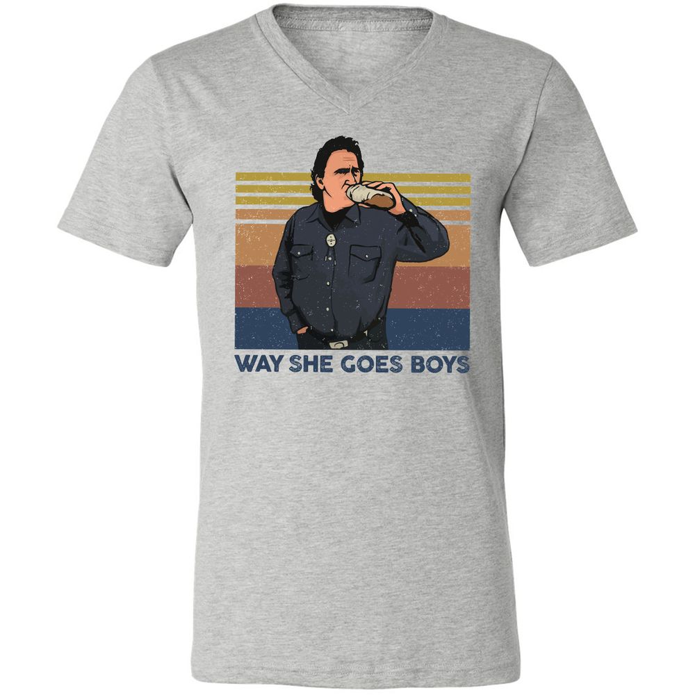 Unisex V-Neck T-Shirt - DQYHL8TK - Athletic Heather - 7