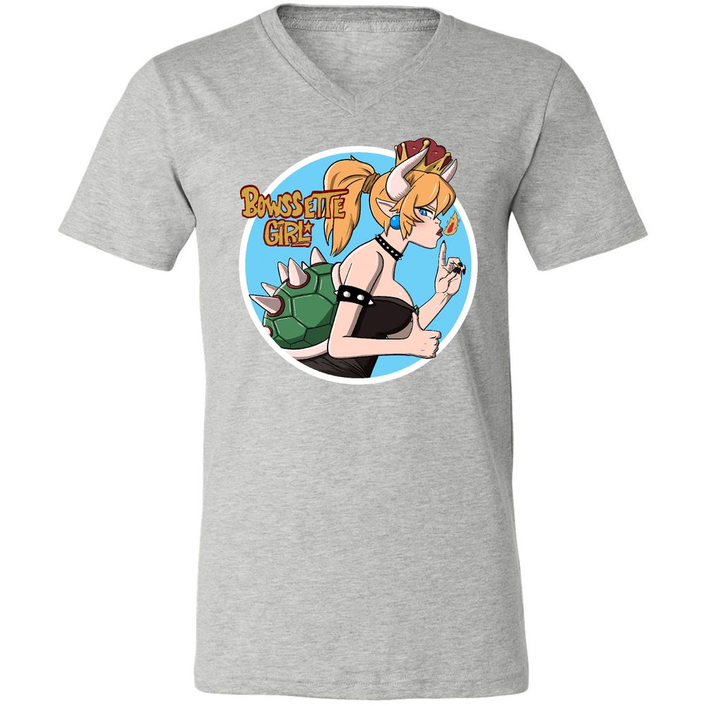 Unisex V-Neck T-Shirt - CZNTBE2B - Athletic Heather - 7