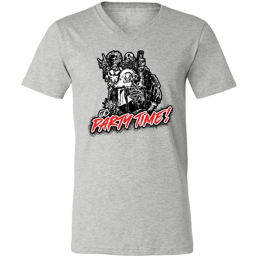 Unisex V-Neck T-Shirt - 7N3BMNV9 - Athletic Heather - 7