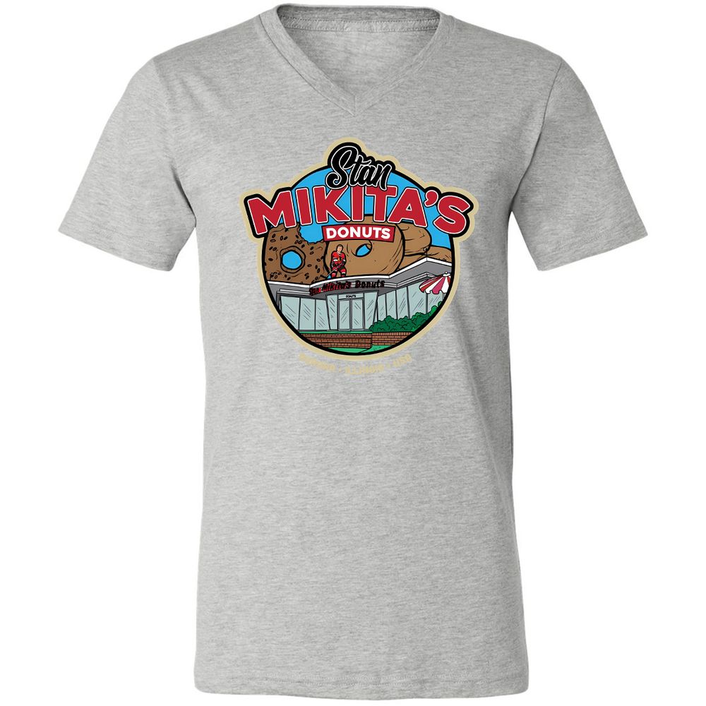 Unisex V-Neck T-Shirt - F7Z14CYV - Athletic Heather - 7