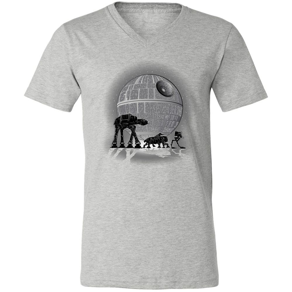 Unisex V-Neck T-Shirt - UCUYG481 - Athletic Heather - 7