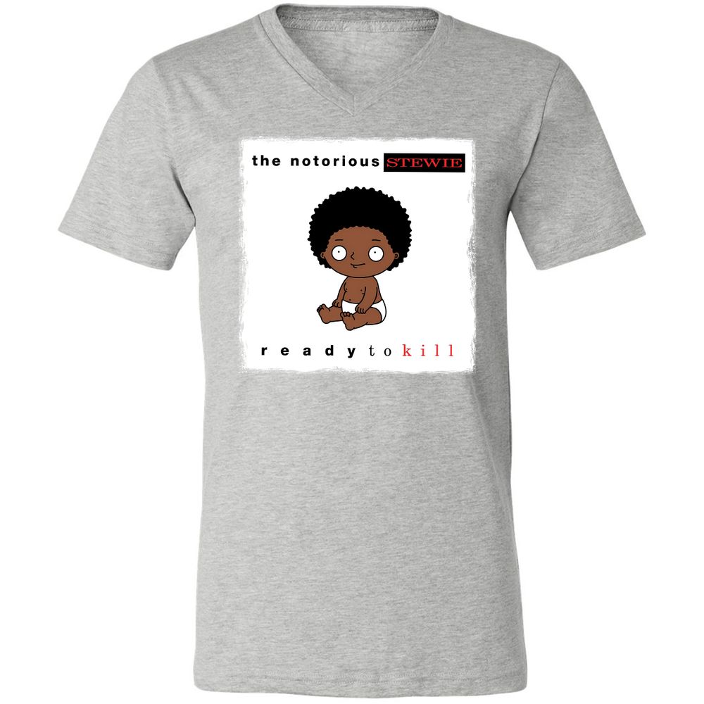 Unisex V-Neck T-Shirt - JR1WX8DD - Athletic Heather - 7
