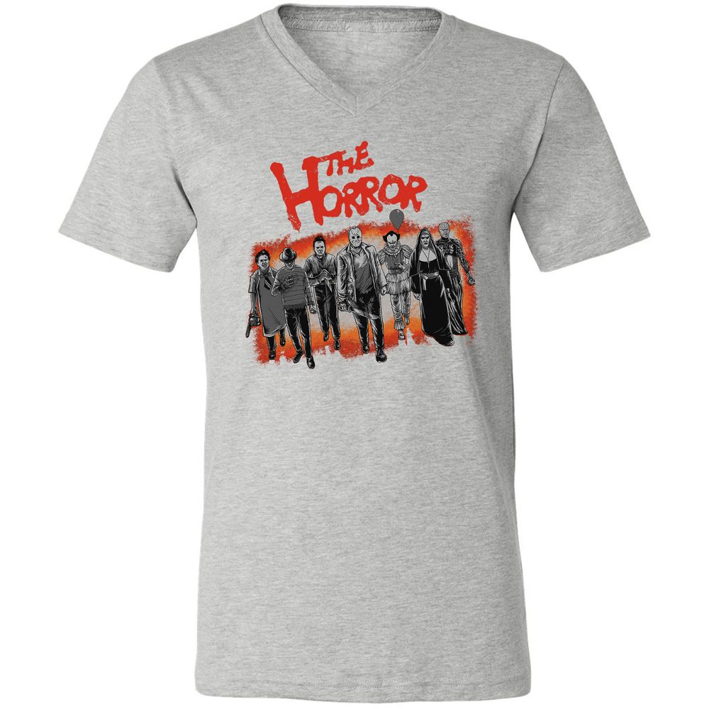 Unisex V-Neck T-Shirt - 8DR5U29R - Athletic Heather - 7