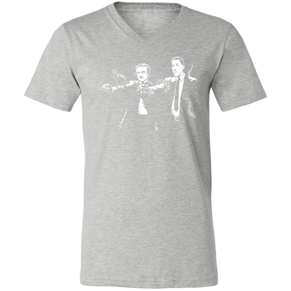 Unisex V-Neck T-Shirt - FSHCEVVY - Athletic Heather - 7