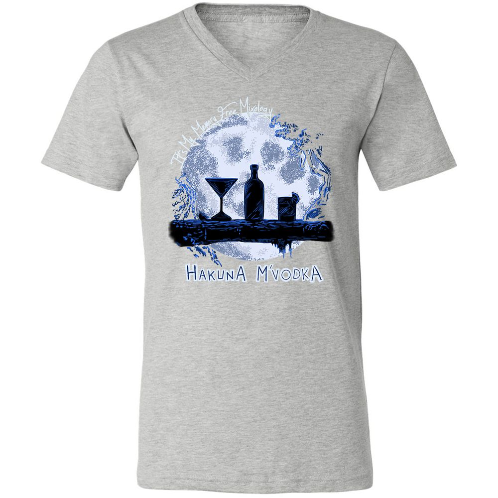 Unisex V-Neck T-Shirt - TXNGVC89 - Athletic Heather - 7