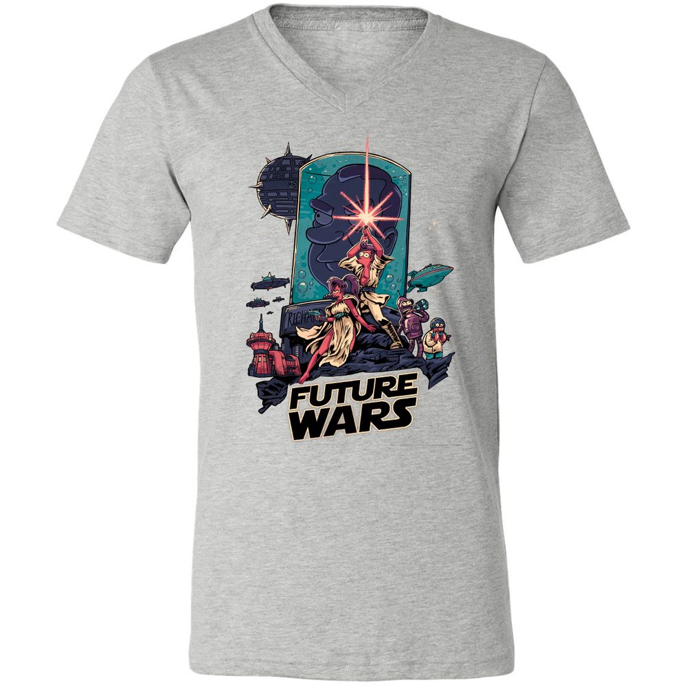 Unisex V-Neck T-Shirt - D3KT9KE3 - Athletic Heather - 7