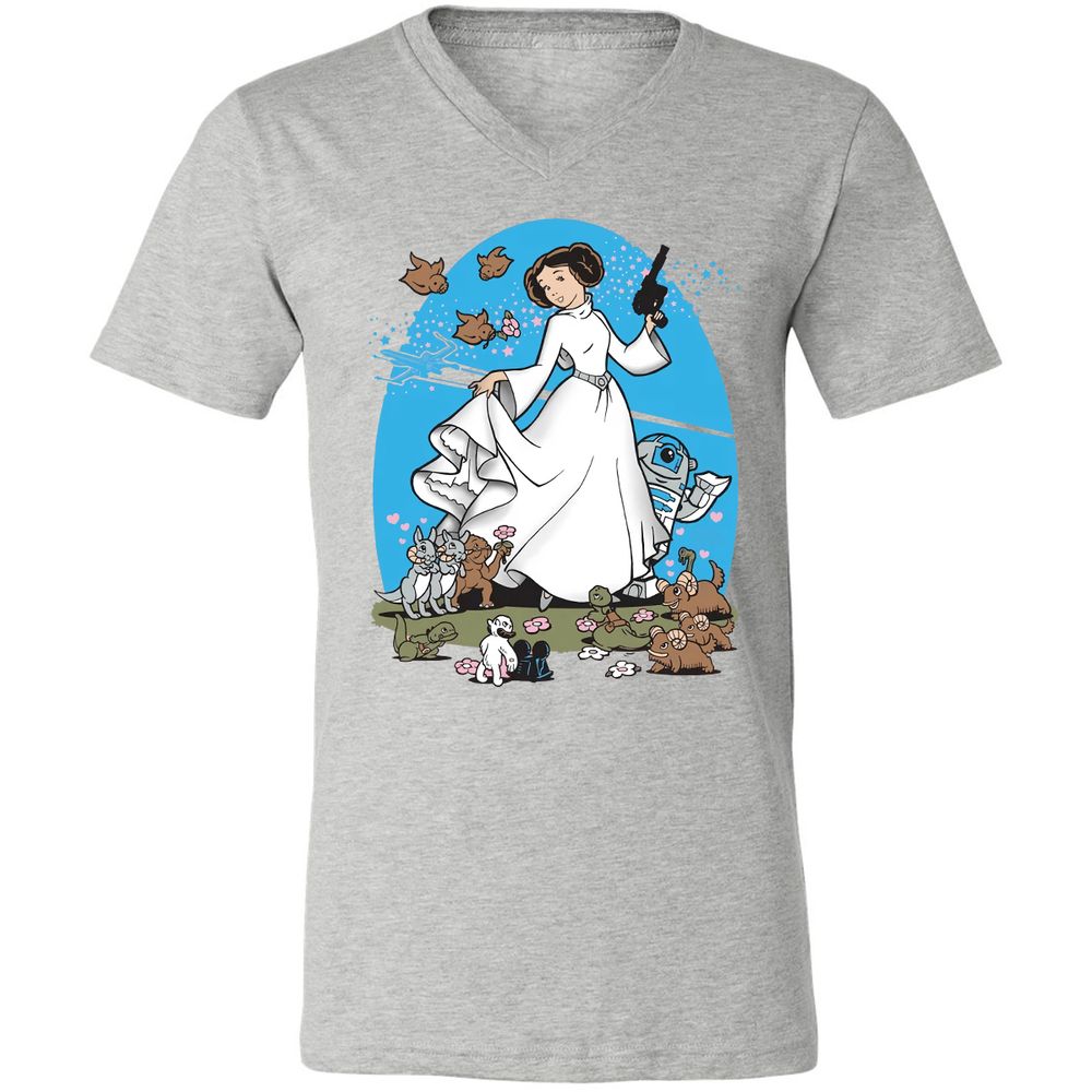 Unisex V-Neck T-Shirt - AZ8XDCDW - Athletic Heather - 7