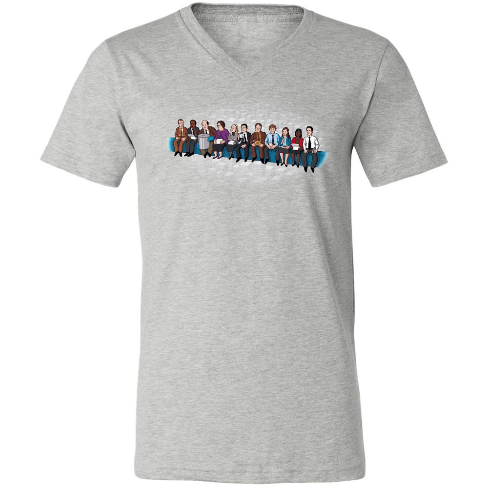 Unisex V-Neck T-Shirt - JWTS2CKX - Athletic Heather - 7