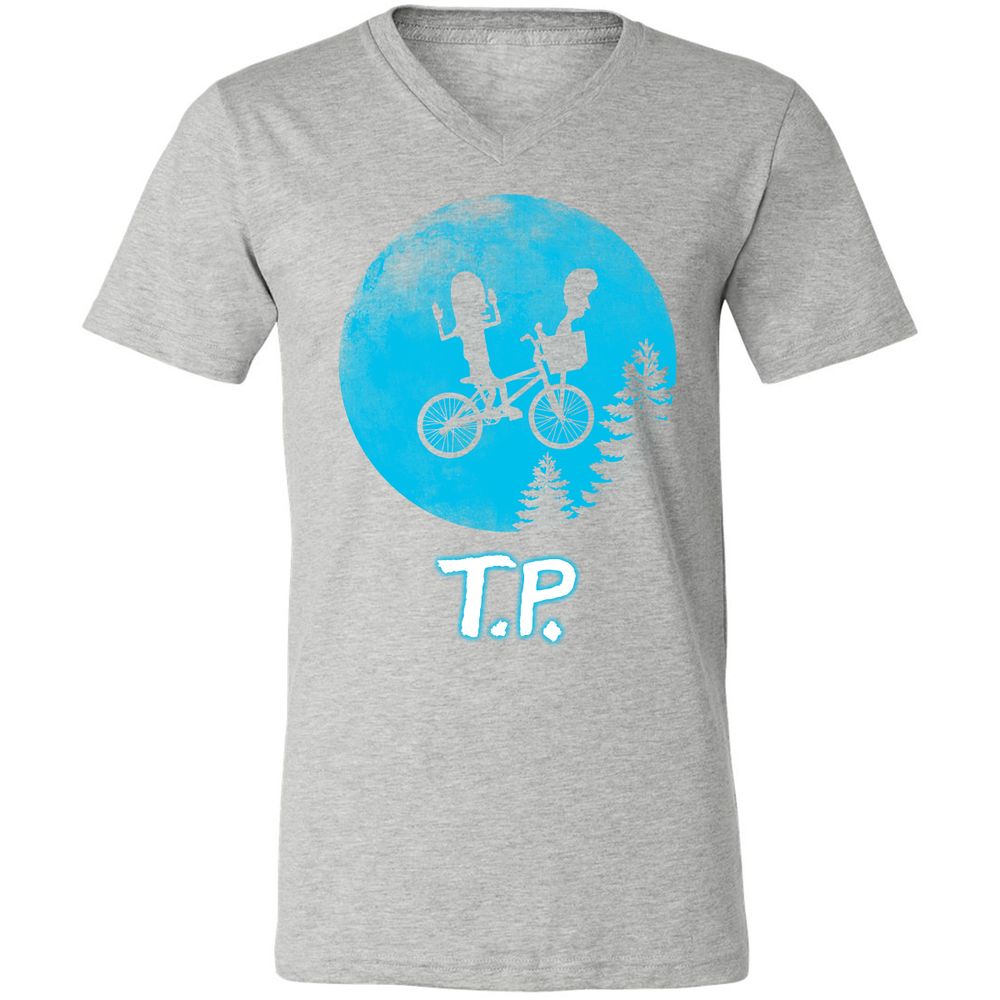 Unisex V-Neck T-Shirt - L9NZK168 - Athletic Heather - 7