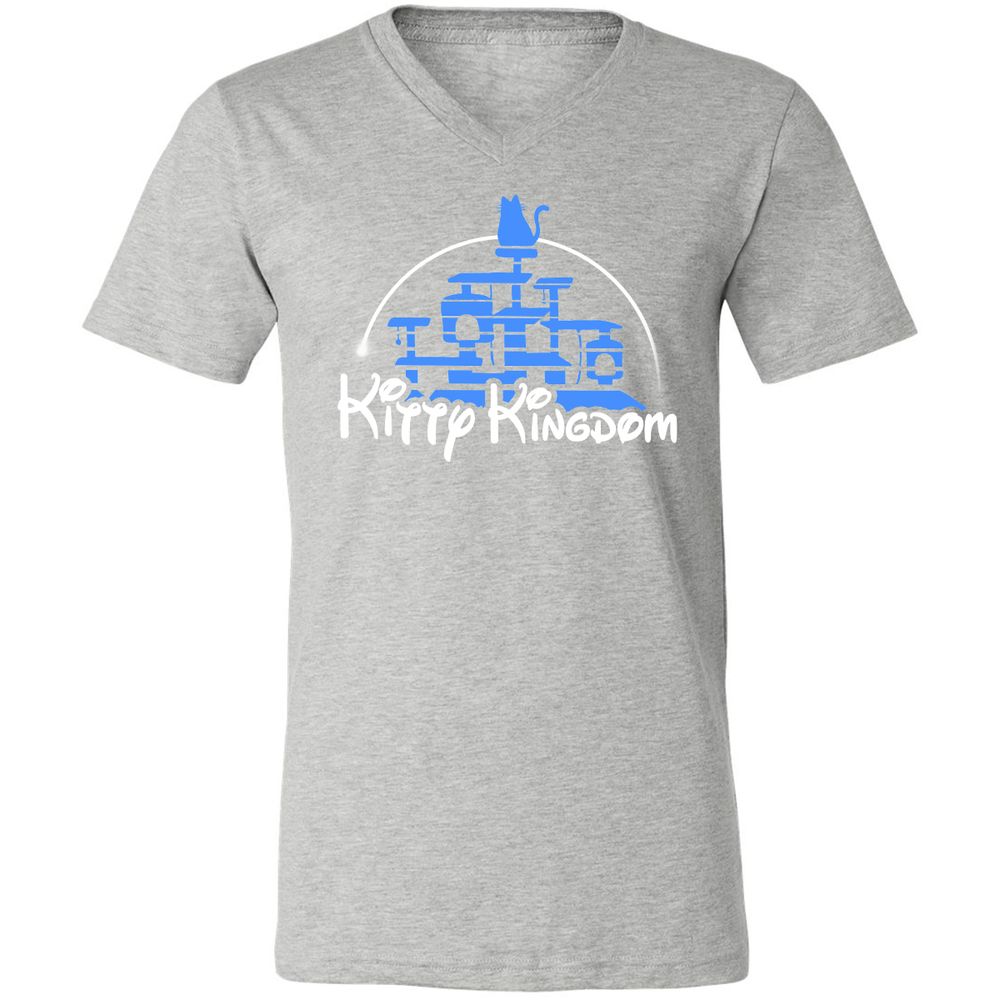 Unisex V-Neck T-Shirt - 8TUVHDNH - Athletic Heather - 7