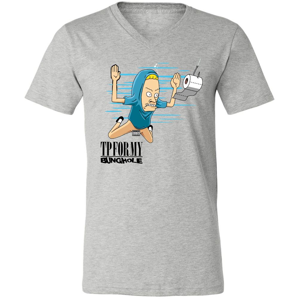 Unisex V-Neck T-Shirt - Q8L2NYLT - Athletic Heather - 7
