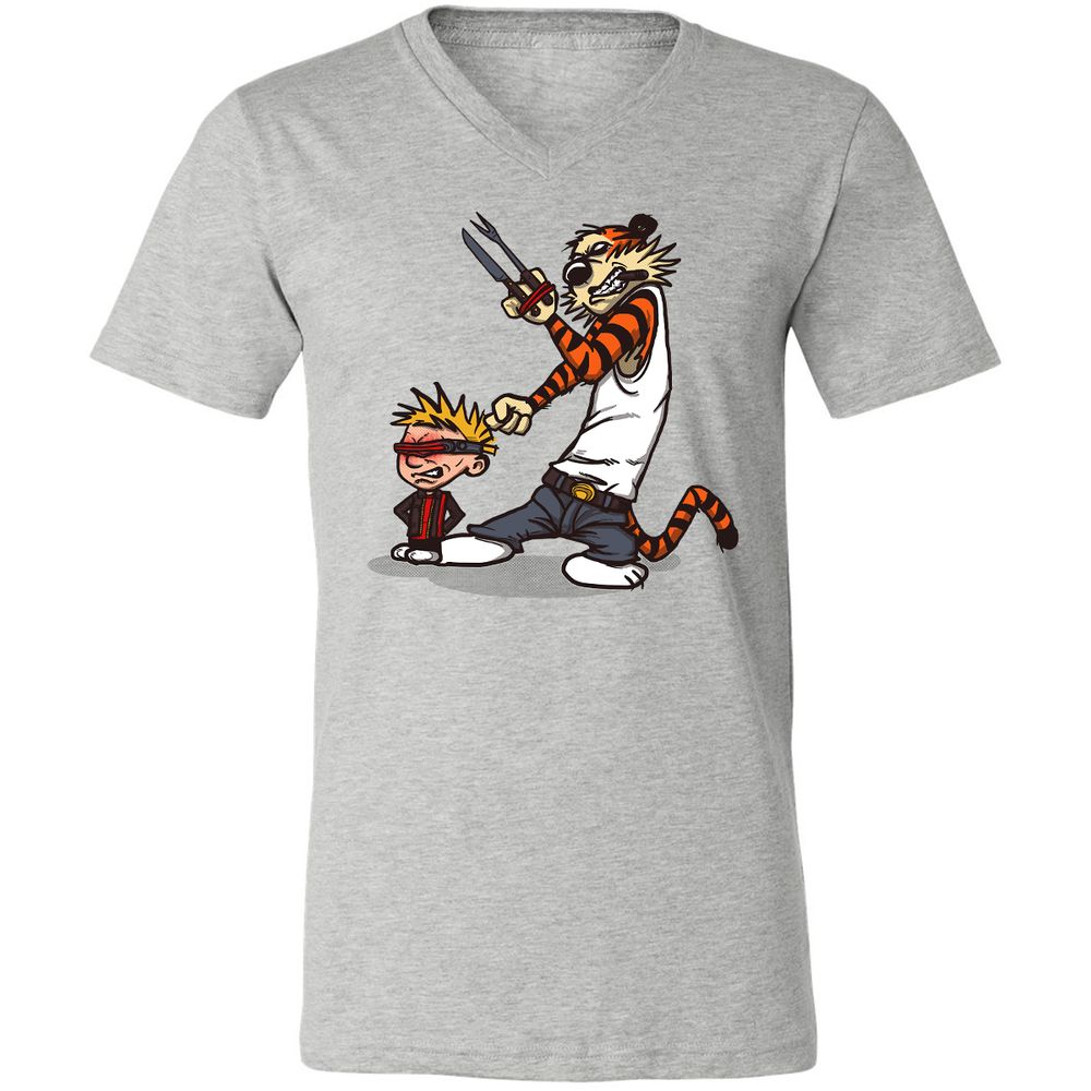 Unisex V-Neck T-Shirt - RN1JW1YU - Athletic Heather - 7