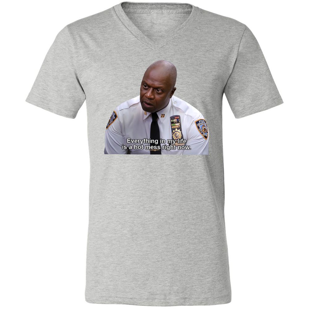 Unisex V-Neck T-Shirt - FYYM5YFT - Athletic Heather - 7