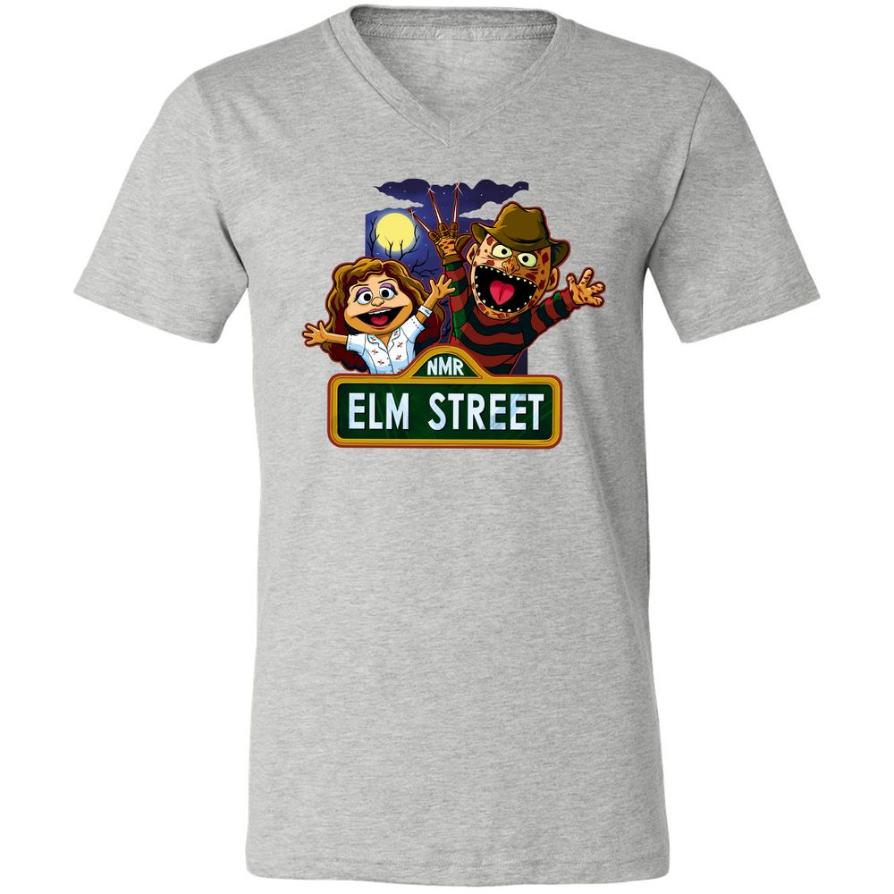 Unisex V-Neck T-Shirt - D4UBAMTY - Athletic Heather - 7