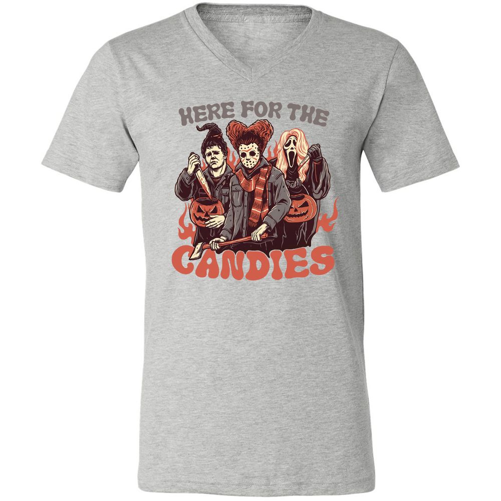 Unisex V-Neck T-Shirt - ARTAU4LW - Athletic Heather - 7