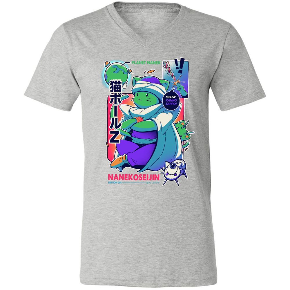 Unisex V-Neck T-Shirt - EX1VDTJV - Athletic Heather - 7