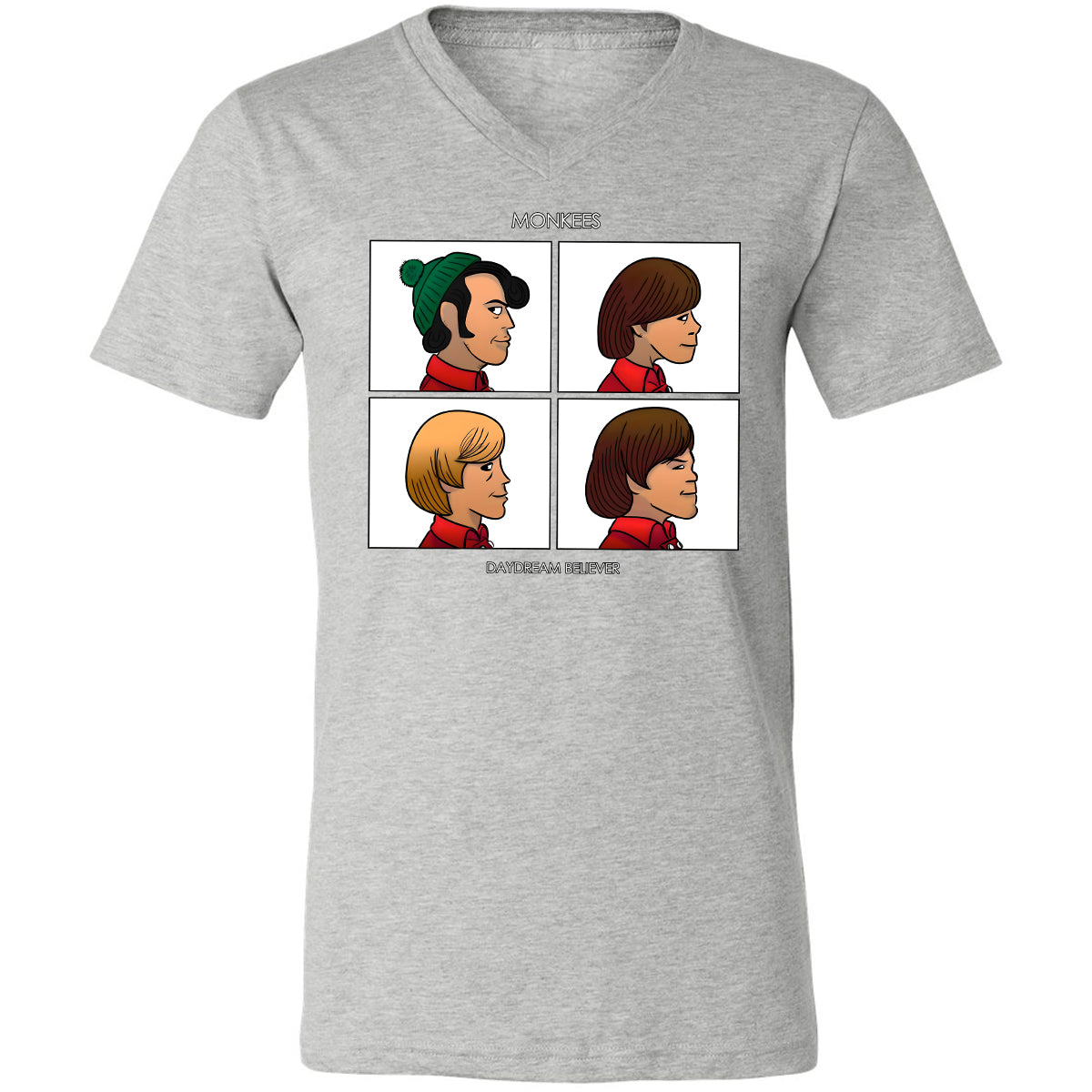 Unisex V-Neck T-Shirt - CM7UKVFY - Athletic Heather - 7