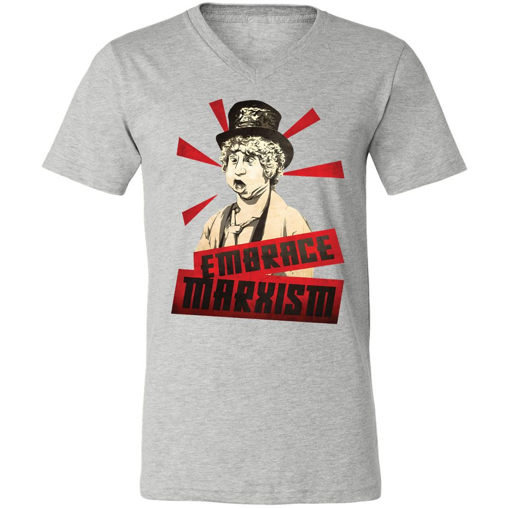 Unisex V-Neck T-Shirt - LASKZSRH - Athletic Heather - 7