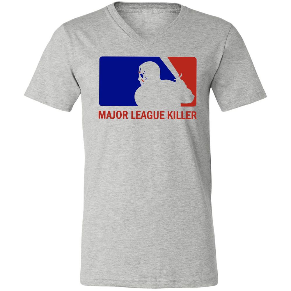 Unisex V-Neck T-Shirt - 1N2UFXBT - Athletic Heather - 7