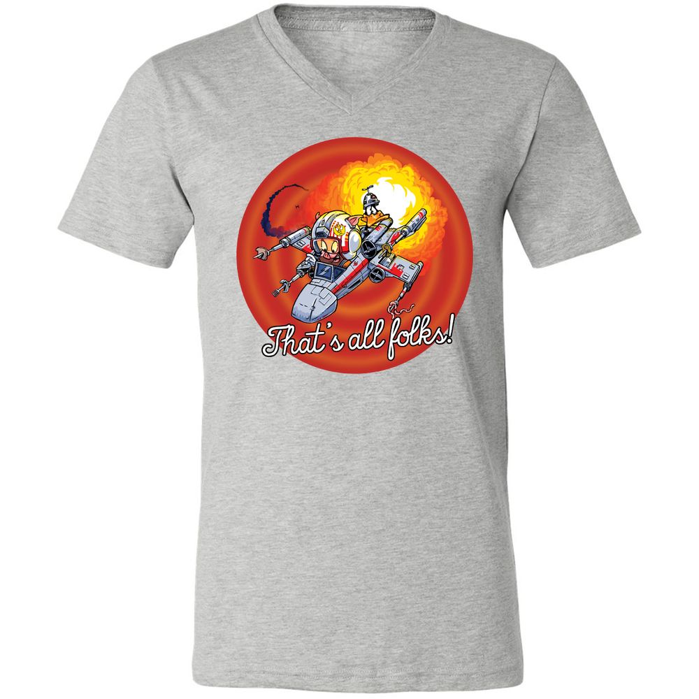 Unisex V-Neck T-Shirt - MYXKK9KA - Athletic Heather - 7