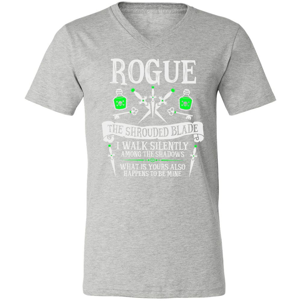 Unisex V-Neck T-Shirt - 4PU3TRW8 - Athletic Heather - 7