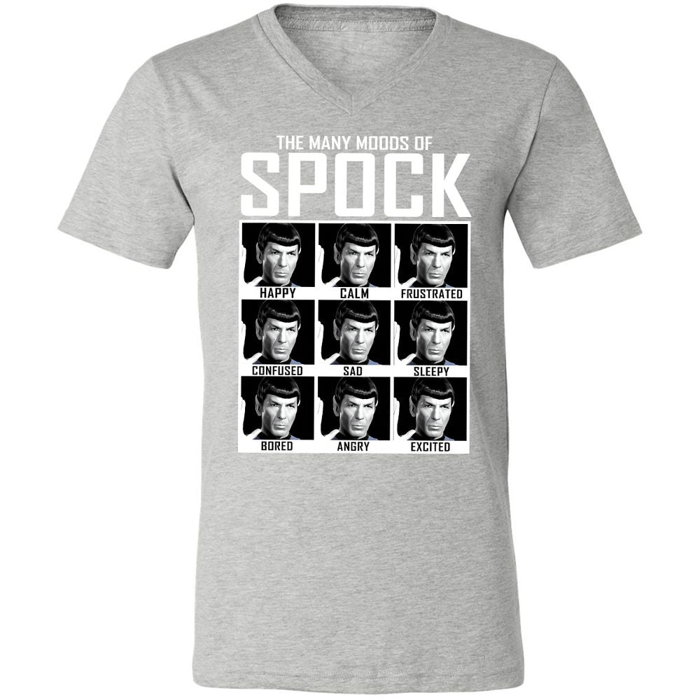 Unisex V-Neck T-Shirt - QJ743727 - Athletic Heather - 7