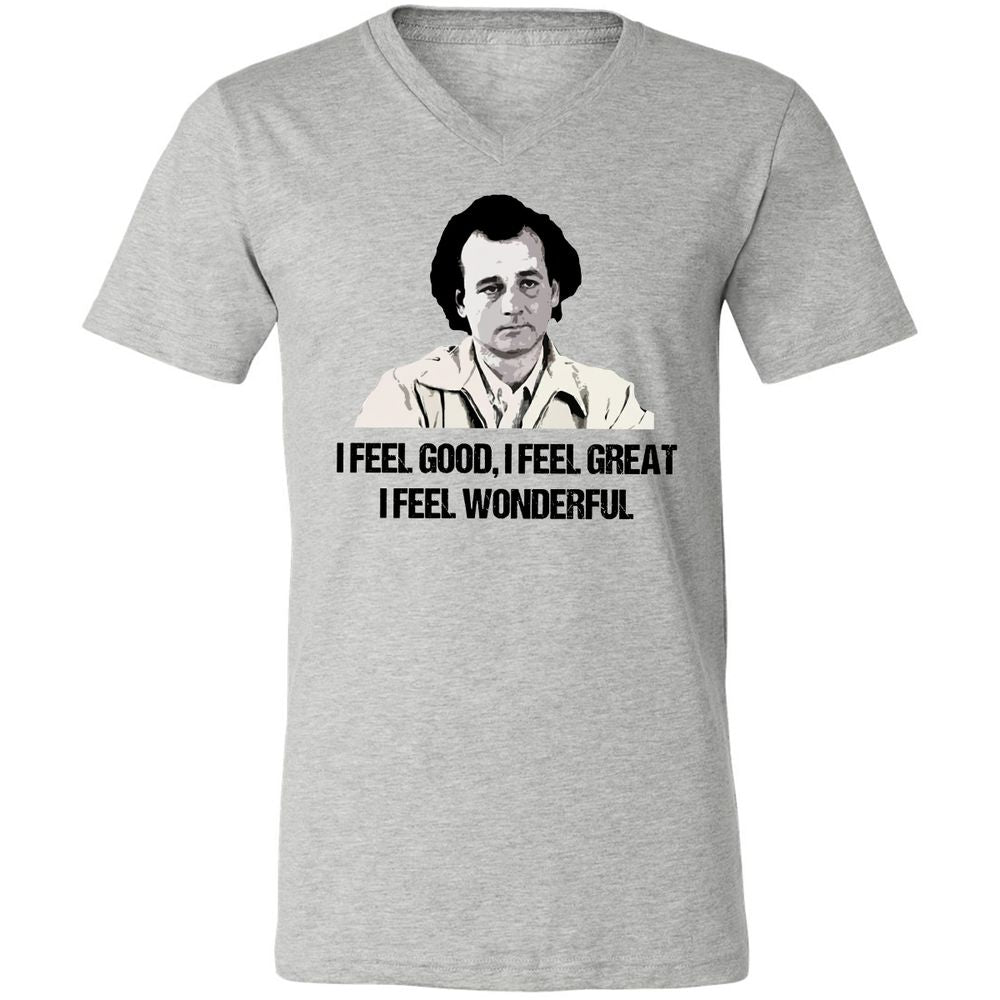 Unisex V-Neck T-Shirt - 8CMUJPWY - Athletic Heather - 7