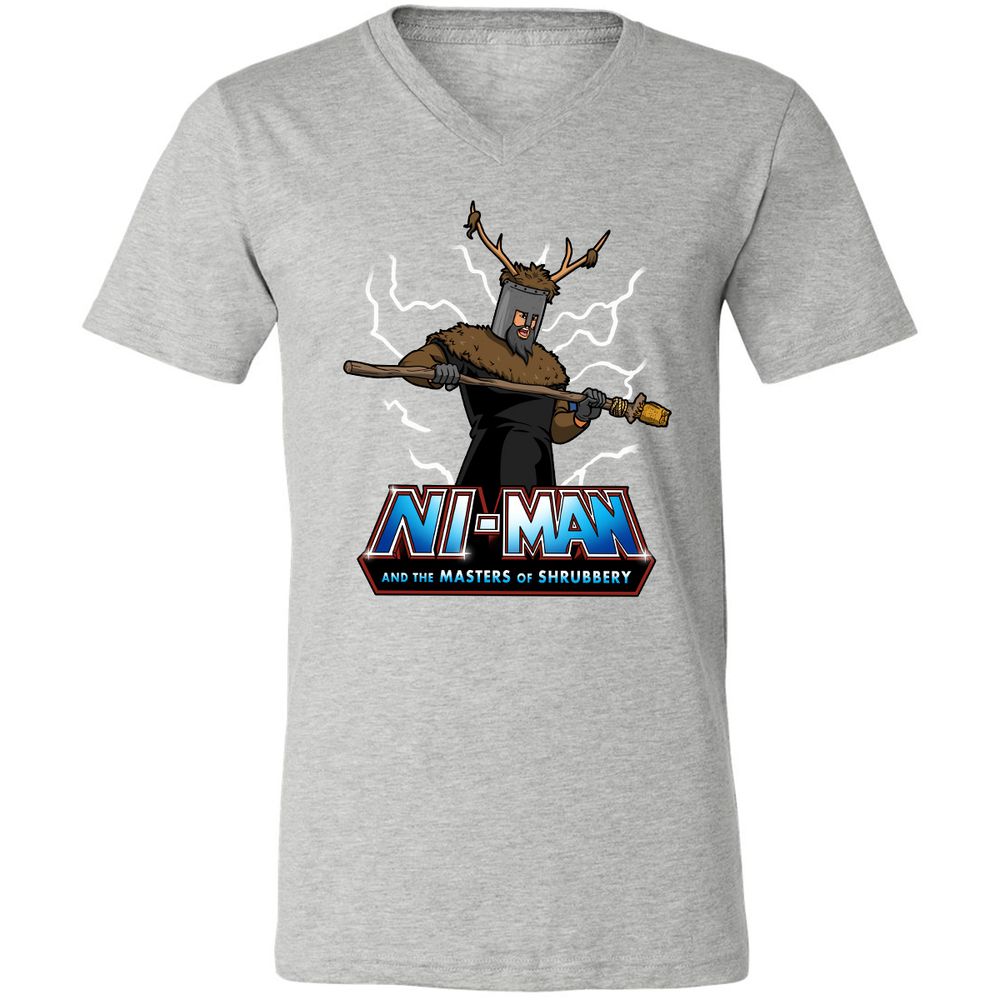 Unisex V-Neck T-Shirt - 64VUDE9F - Athletic Heather - 7