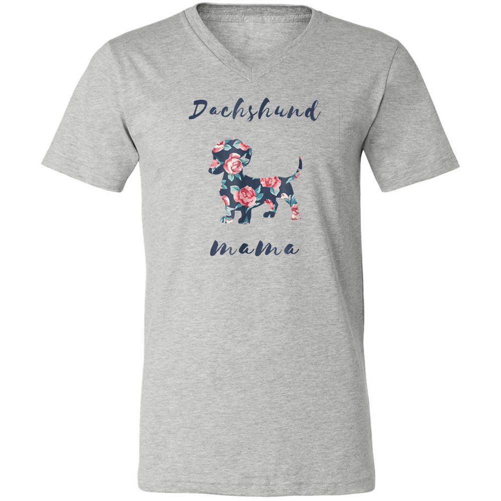 Unisex V-Neck T-Shirt - 9GVVSUQJ - Athletic Heather - 7