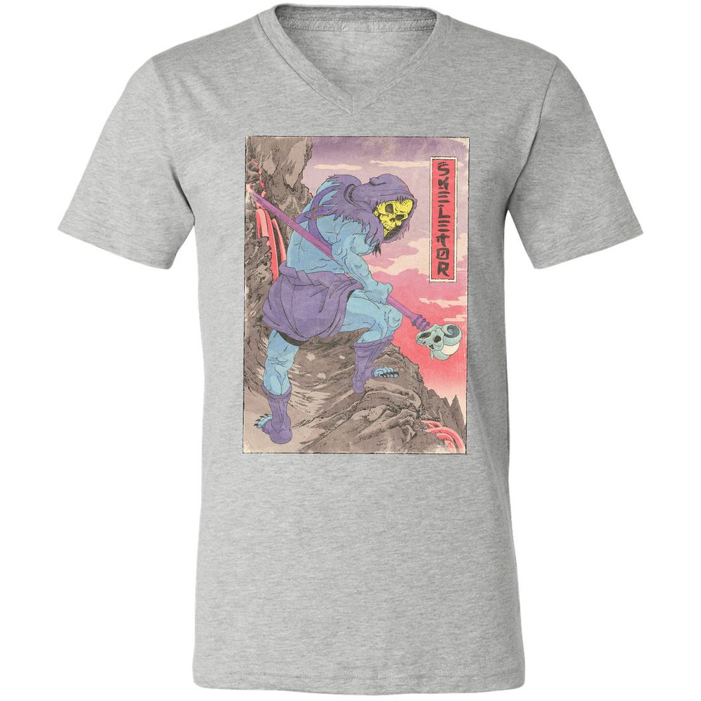 Unisex V-Neck T-Shirt - QTQ6VNSB - Athletic Heather - 7