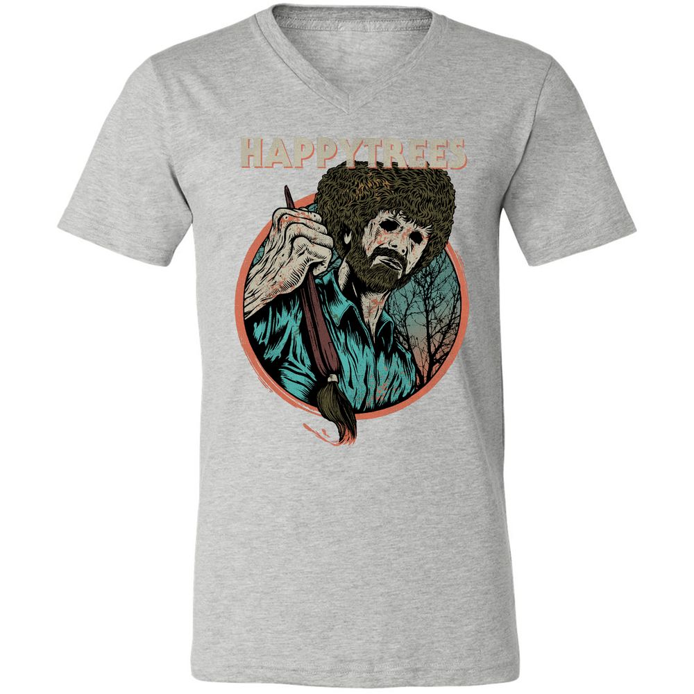 Unisex V-Neck T-Shirt - 8T4WKMW5 - Athletic Heather - 7