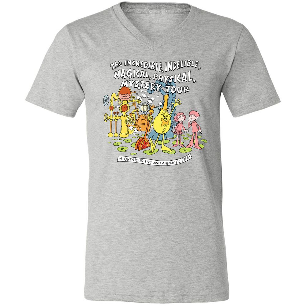 Unisex V-Neck T-Shirt - FS4GFKY3 - Athletic Heather - 7