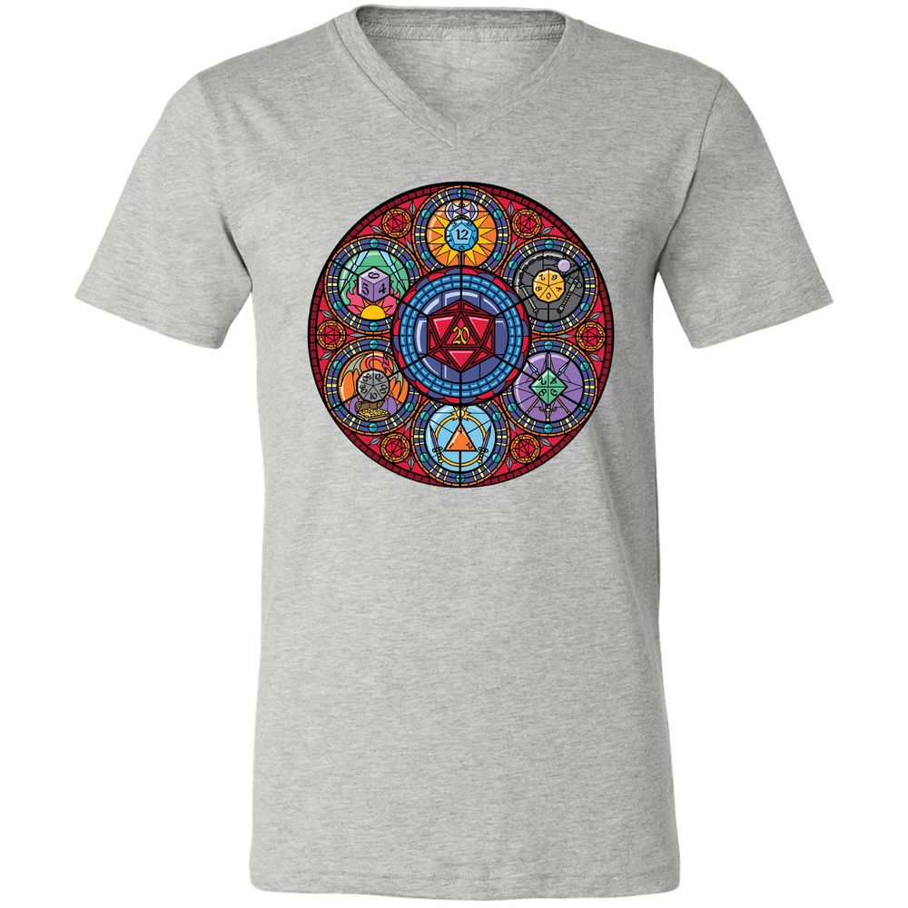 Unisex V-Neck T-Shirt - P1XDJFXE - Athletic Heather - 7