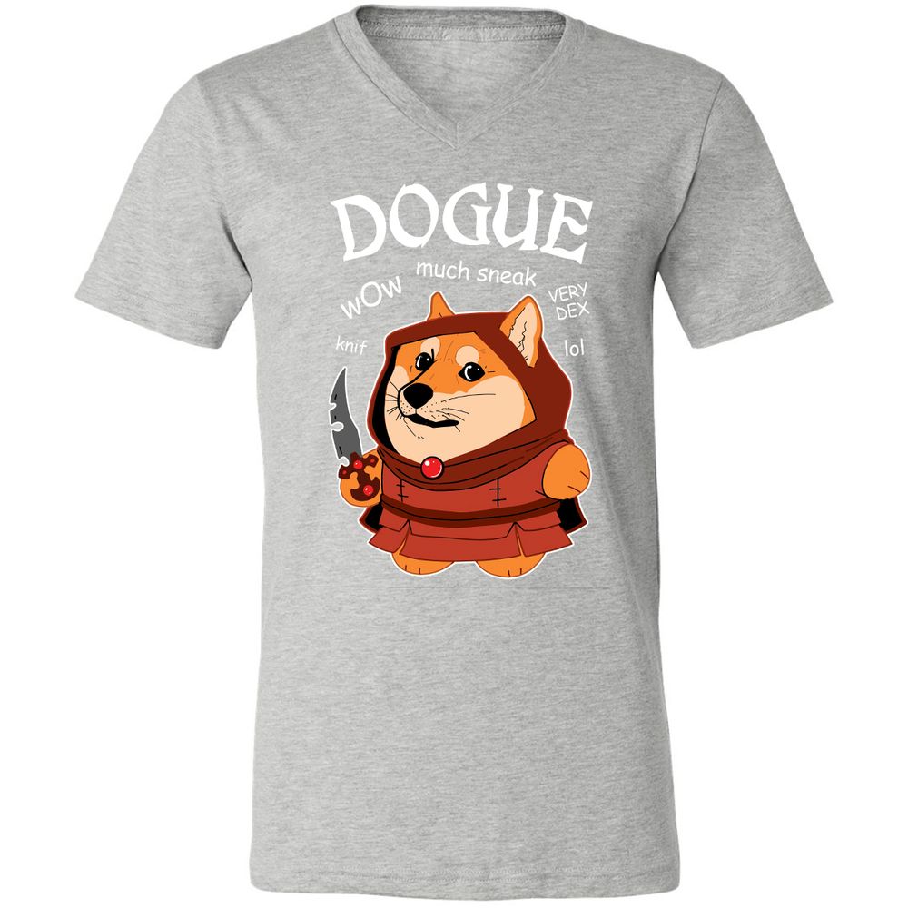 Unisex V-Neck T-Shirt - 7L895PK1 - Athletic Heather - 7