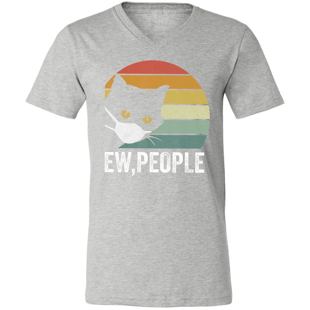 Unisex V-Neck T-Shirt - 89UZW9LN - Athletic Heather - 7