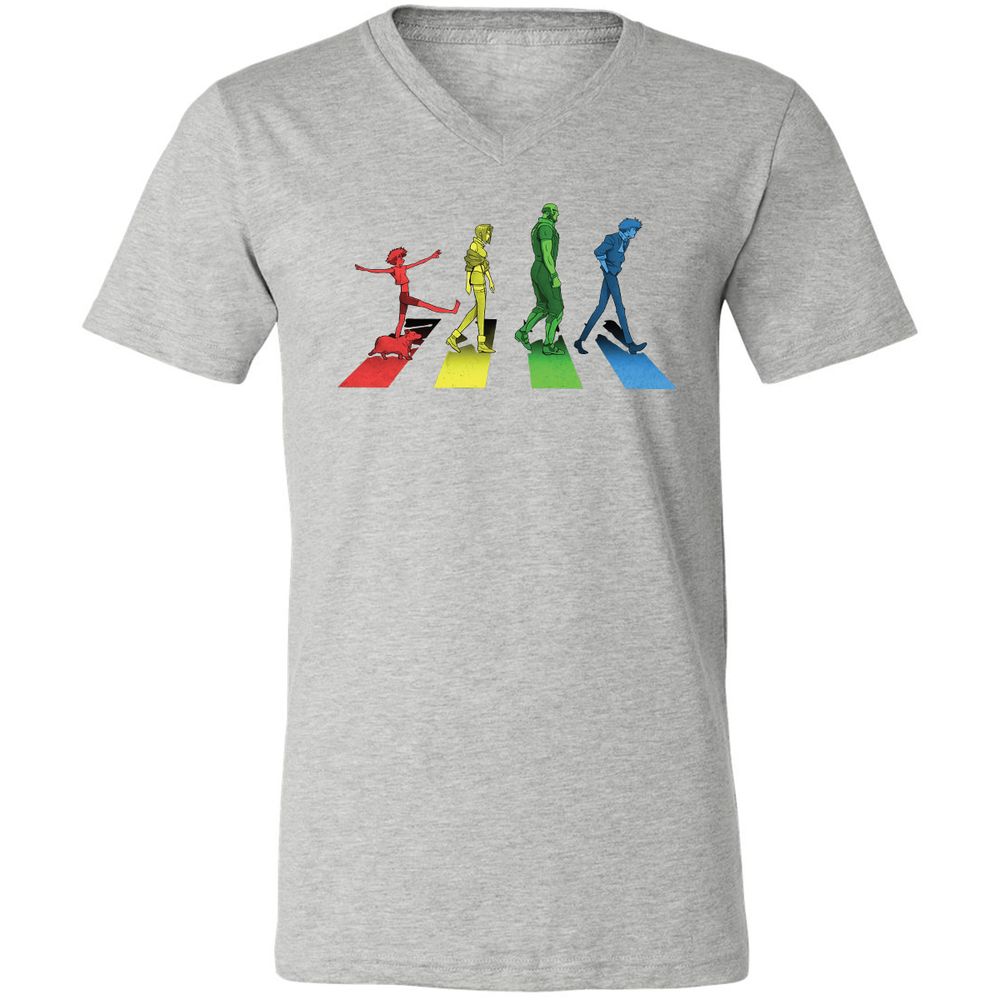 Unisex V-Neck T-Shirt - C8XSECXU - Athletic Heather - 7