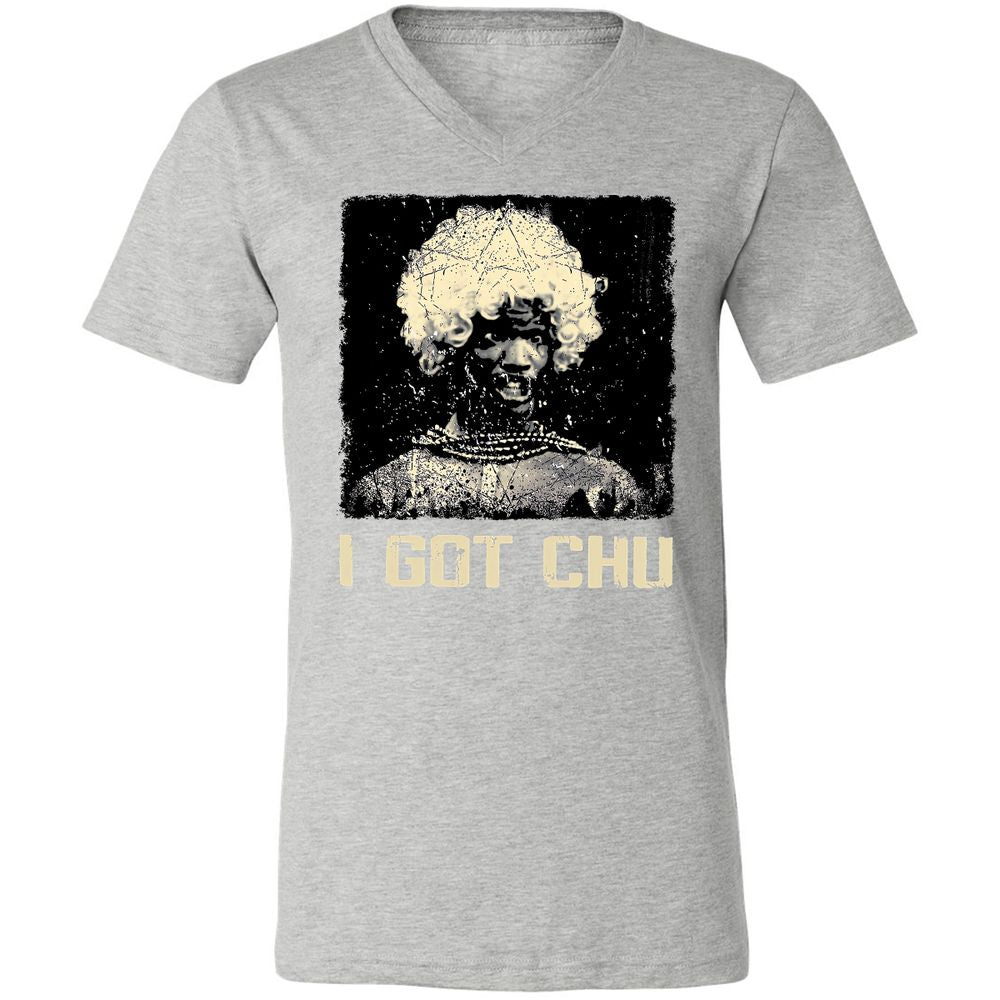 Unisex V-Neck T-Shirt - ZEMCYDUK - Athletic Heather - 7