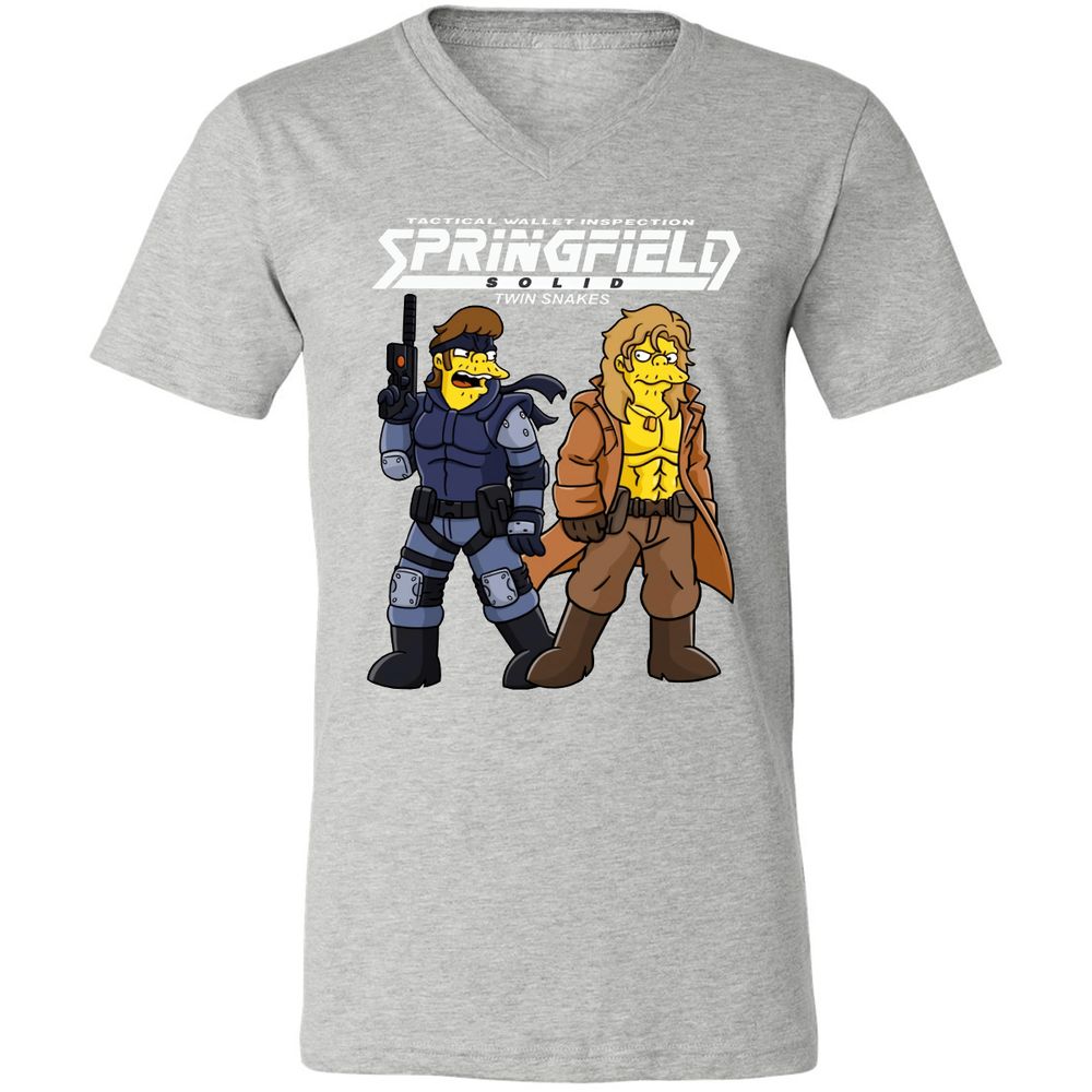 Unisex V-Neck T-Shirt - WKJ74NRA - Athletic Heather - 7