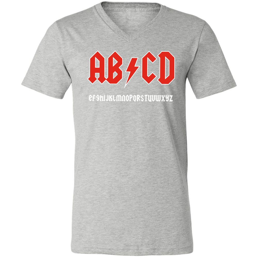 Unisex V-Neck T-Shirt - JTD8LHAL - Athletic Heather - 7