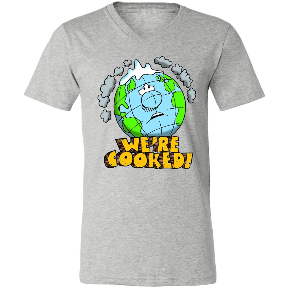 Unisex V-Neck T-Shirt - 5FMRF3AS - Athletic Heather - 7