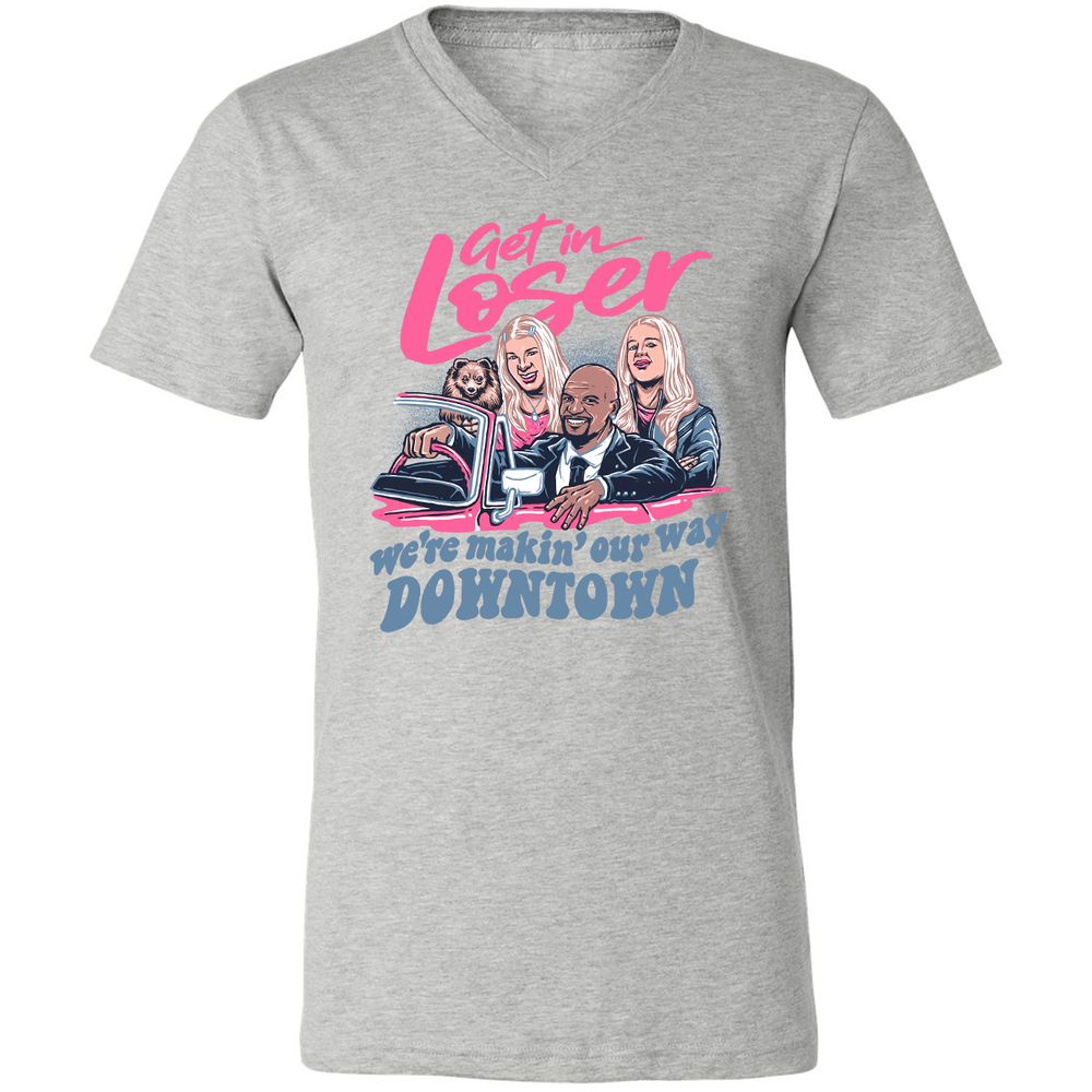 Unisex V-Neck T-Shirt - P6DW9QU6 - Athletic Heather - 7