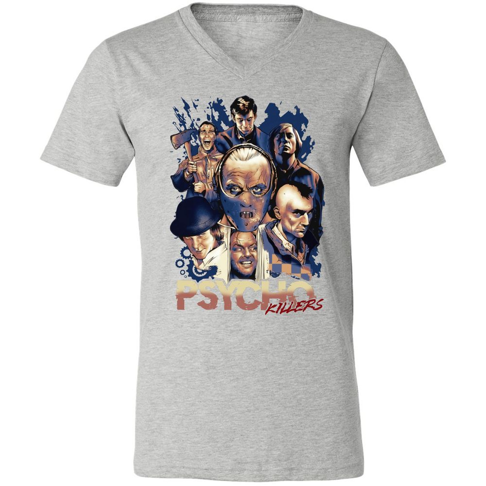 Unisex V-Neck T-Shirt - WVM5TLHR - Athletic Heather - 7