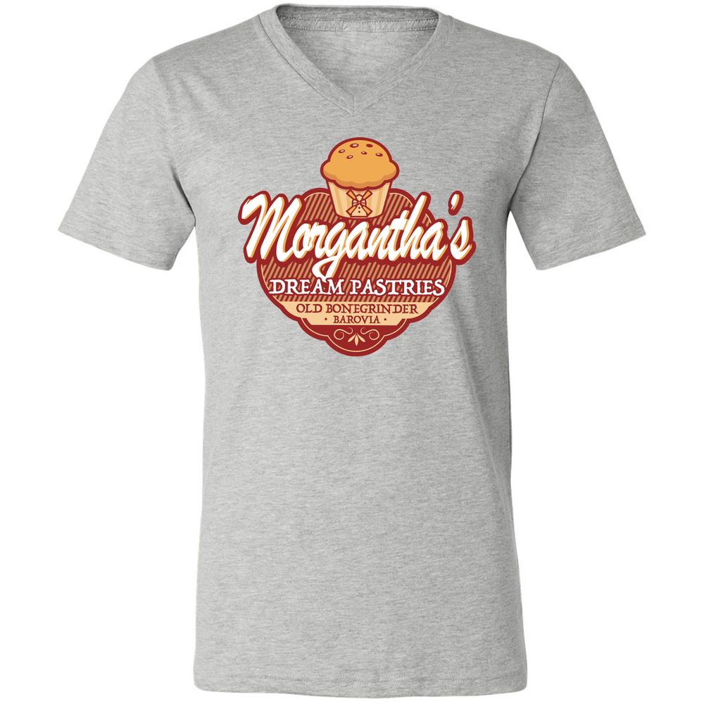 Unisex V-Neck T-Shirt - D7H97E9Z - Athletic Heather - 7