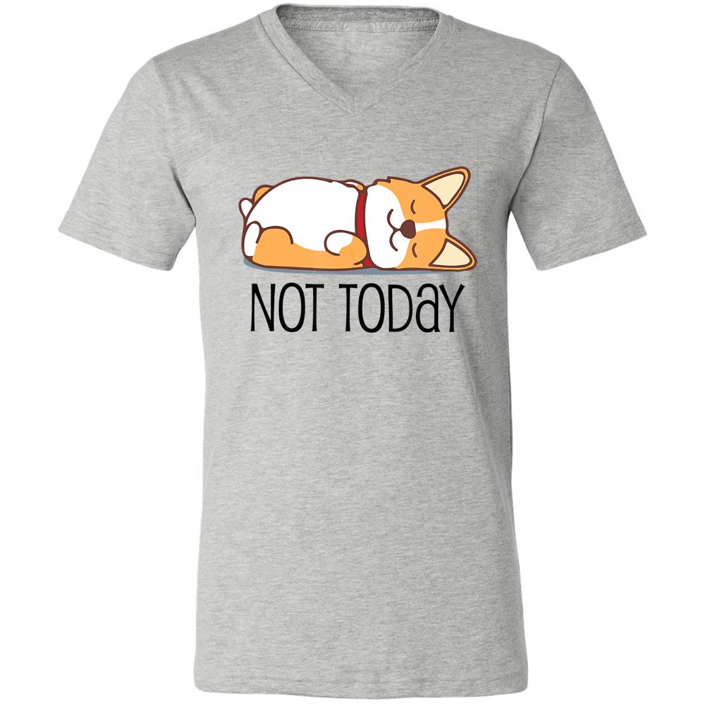 Unisex V-Neck T-Shirt - X984QRCB - Athletic Heather - 7